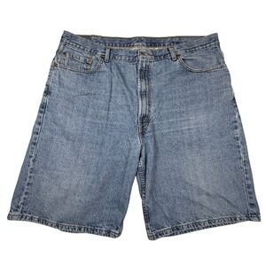 VTG Levis 550 Relaxed Fit Denim Shorts Mens 42 Blue Medium Wash Jean Shorts